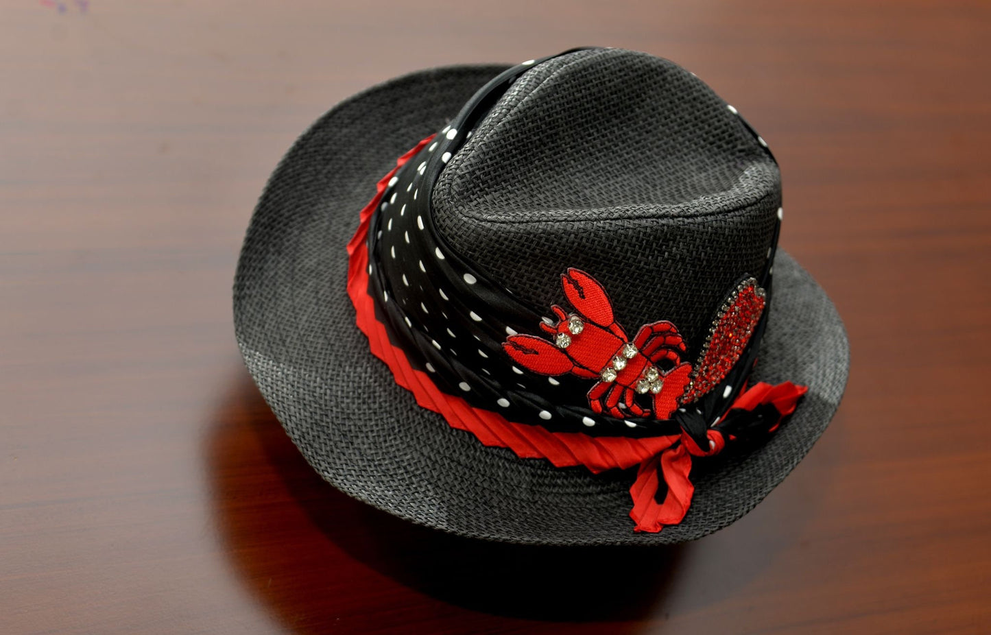 Luxury Handcrafted Lobster-Themed Fedora Hat