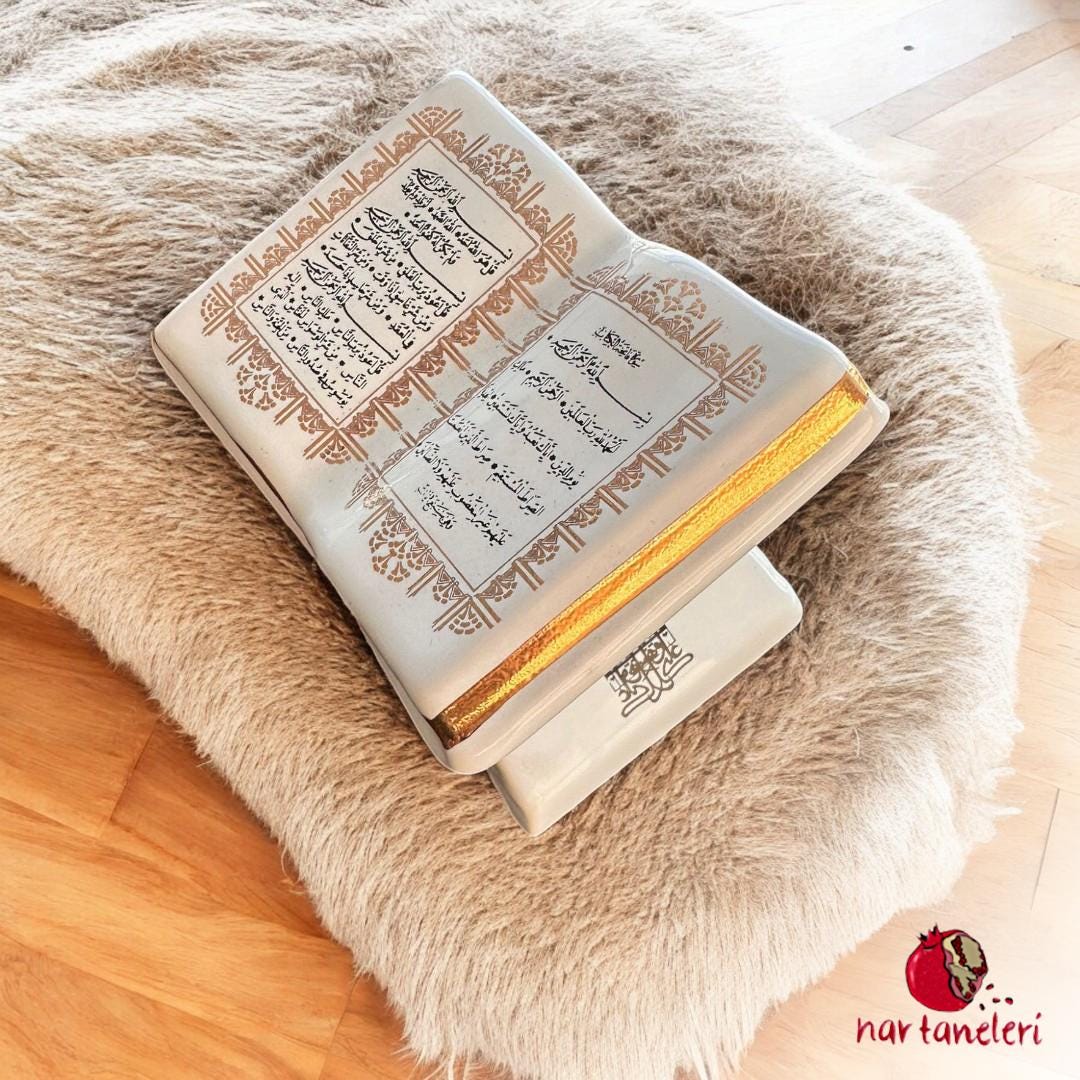Decorative Porcelain Book with Ayat