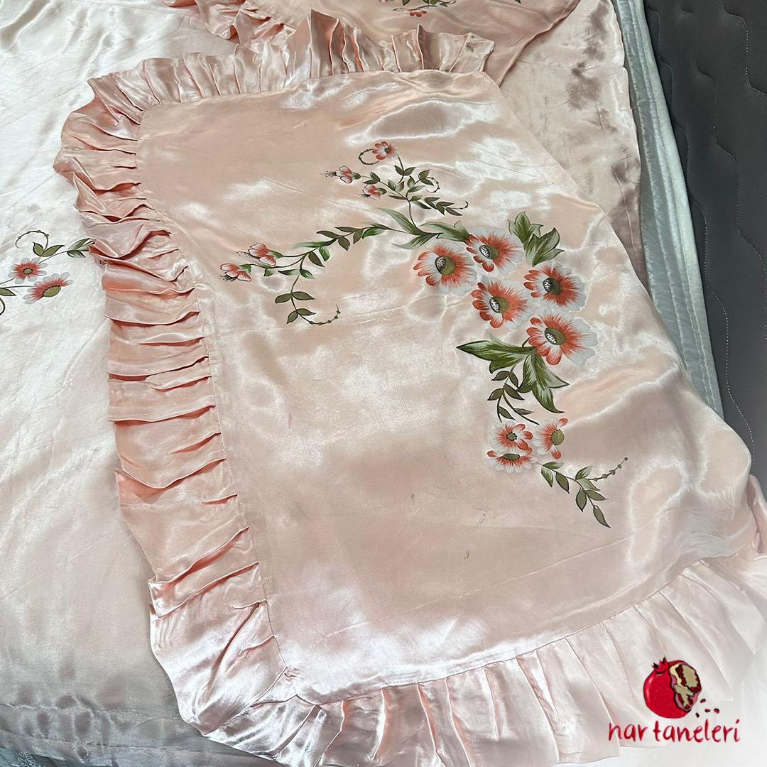 Handmade Luxury Satin Bedspread Set