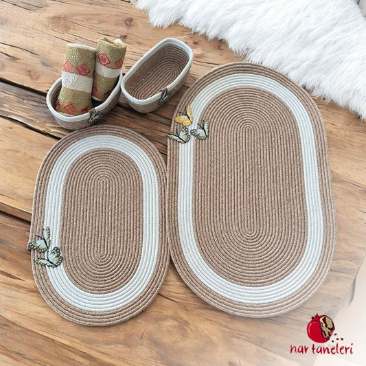 4-Piece Embroidered Bathroom Set